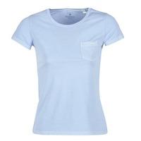 Gant SUNBLEACHED T-SHIRT women\'s T shirt in blue