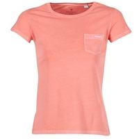 Gant SUNBLEACHED T-SHIRT women\'s T shirt in pink