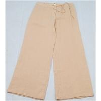 Gant: Size 12: Camel coloured wide leg linen trousers