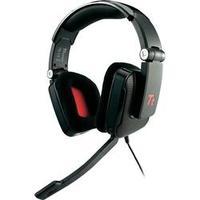 Gaming headset 3.5 mm jack Corded, Stereo TT eSports Shock headset Over-the-ear Black