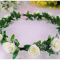 Garland Tourism Crafts Pe Foam Rose 12 Sen Simulation Bride Female Headdress Hair Accessories