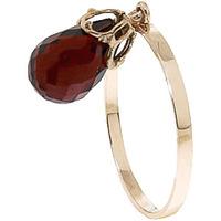 Garnet Crown Briolette Ring 3.0ct in 9ct Gold