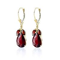 Garnet Drop Earrings 13.0ctw in 9ct Gold