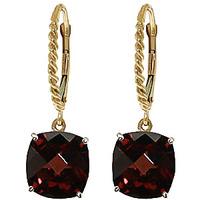 Garnet Rococo Twist Drop Earrings 9.0ctw in 9ct Gold