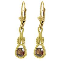 garnet san francisco drop earrings 13ctw in 9ct gold