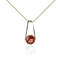 Garnet Embrace Pendant Necklace 1.45ct in 9ct Gold