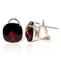 garnet stud earrings 90ctw in 9ct white gold