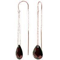 Garnet Scintilla Briolette Earrings 6.0ctw in 9ct Rose Gold