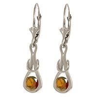 Garnet San Francisco Drop Earrings 1.3ctw in 9ct White Gold