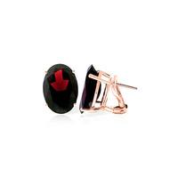 Garnet Stud Earrings 12.0ctw in 9ct Rose Gold