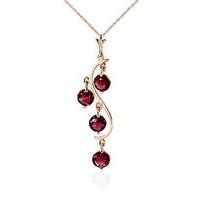 garnet dream catcher pendant necklace 225ctw in 9ct rose gold