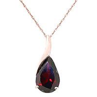 Garnet Tuscany Pendant Necklace 4.7ct in 9ct Rose Gold