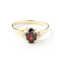 Garnet and Diamond Desire Ring 0.75ct in 9ct Gold