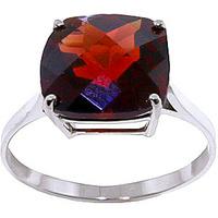 Garnet Rococo Ring 4.5ct in 9ct White Gold