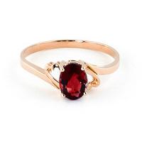 Garnet Classic Desire Ring 0.9ct in 9ct Rose Gold