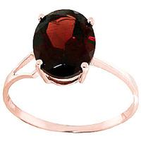 Garnet Claw Set Ring 2.2ct in 9ct Rose Gold