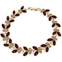 garnet and citrine butterfly bracelet 165ctw in 9ct gold