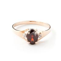 Garnet and Diamond Desire Ring 0.75ct in 9ct Rose Gold