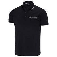 galvin green miller tour golf polo shirt small black