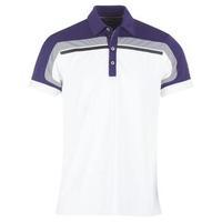 galvin green macoy polo shirt white plum steel