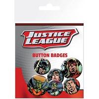 gb eye dc comics justice league badge pack multi colour