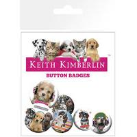 Gb Eye Keith Kimberlin Puppies Headphones Badge Pack