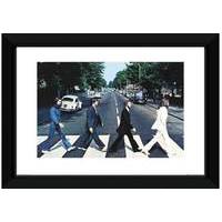 gb eye the beatles abbey road framed photograph 16x12 inches