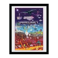 gb eye minecraft world beyond framed print