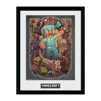 Gb Eye Minecraft Steve Nouveau Framed Print