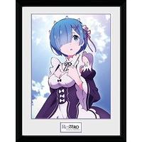 gb eye ltd re zero rem clouds framed print 30x40cm various