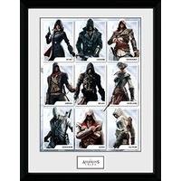 Gb Eye Ltd Assassins Creed, Compilation Characters, Framed Print 30x40cm, 