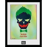 gb eye ltd suicide squad joker skull framed photograph wood multi colo ...