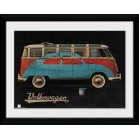 Gb Eye 16 x 12-inch Vw Camper Paint Advert Framed Photograph