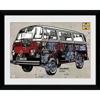 Gb Eye 16 x 12-inch Vw Camper Haynes Campervan Framed Photograph