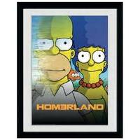 gb eye 16 x 12 inch the simpsons homerland framed photograph