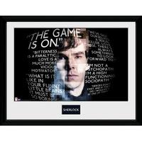 gb eye 16 x 12 inch sherlock quotes framed photograph