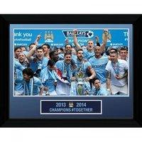 gb eye 16 x 12 inch manchester city premier league winners 13 14 frame ...