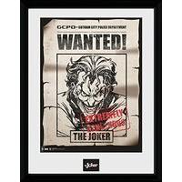 Gb Eye 16 x 12-inch Batman Comic Joker Wanted Framed Photograph, Multi-colour