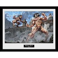 gb eye 16 x 12 inch attack on titan titan fight framed photograph 