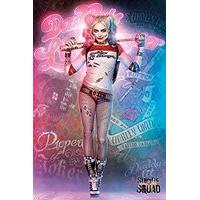 gb eye suicide squad harley quinn stand maxi poster wood various 61 x  ...