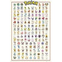 gb eye pokemon kanto 151 maxi poster multi colour 61 x 915cm