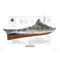 Gb Eye Ltd World Of Warships, Bismarck, Maxi Poster, 61x91.5 Cm, Various