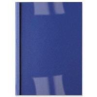 GBC (A4) Thermal Binding Covers 6mm Front PVC Clear Back Gloss (Royal Blue) - 1 x Pack of 100 Binding Covers