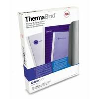 GBC A4 Thermal Binding Covers 1.5mm 200gsm PVCGloss Back ClearWhite