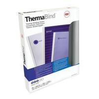 GBC A4 Thermal Binding Covers 3mm 200gsm PVCGloss Back ClearWhite Pack