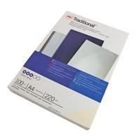 GBC A4 Comb Binding Covers 220gm2 Optimal Matt Silk White - 2 x Pack