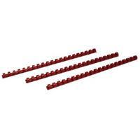 GBC Red CombBind 12mm Binding Combs Pack of 100 4028217