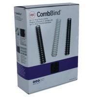 GBC Black CombBind 16mm Binding Combs Pack of 100 4028600