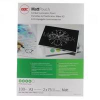 GBC A3 Matt Laminating Pouch 150 Micron Pack of 100 41660E