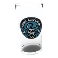 gb eye asking alexandria logo pint glass